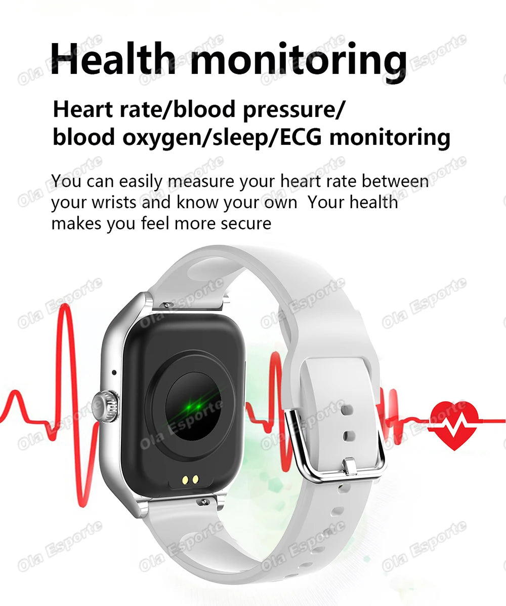 Smart Watch Men 2.01'' AMOLED Screen Waterproof Multiple Sport Mode Fitness HD Bluetooth Call Smartwatch Men Women Bracelet Hw12