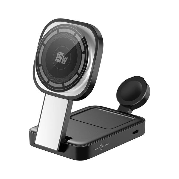 3 in 1 Foldable Charging Station Fast Magnetic Wireless Charger Stand
