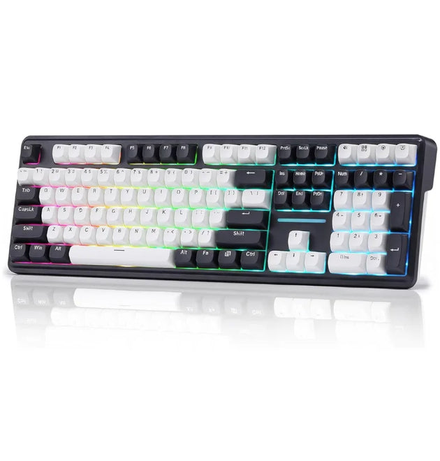 Redragon K745 PRO Wireless Gasket RGB 108 Keys Mechanical Gaming Keyboardw/Extra 4 Hotkeys, Hot-Swap Socket
