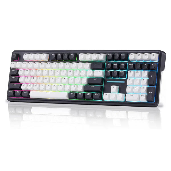 Redragon K745 PRO Wireless Gasket RGB 108 Keys Mechanical Gaming Keyboardw/Extra 4 Hotkeys, Hot-Swap Socket