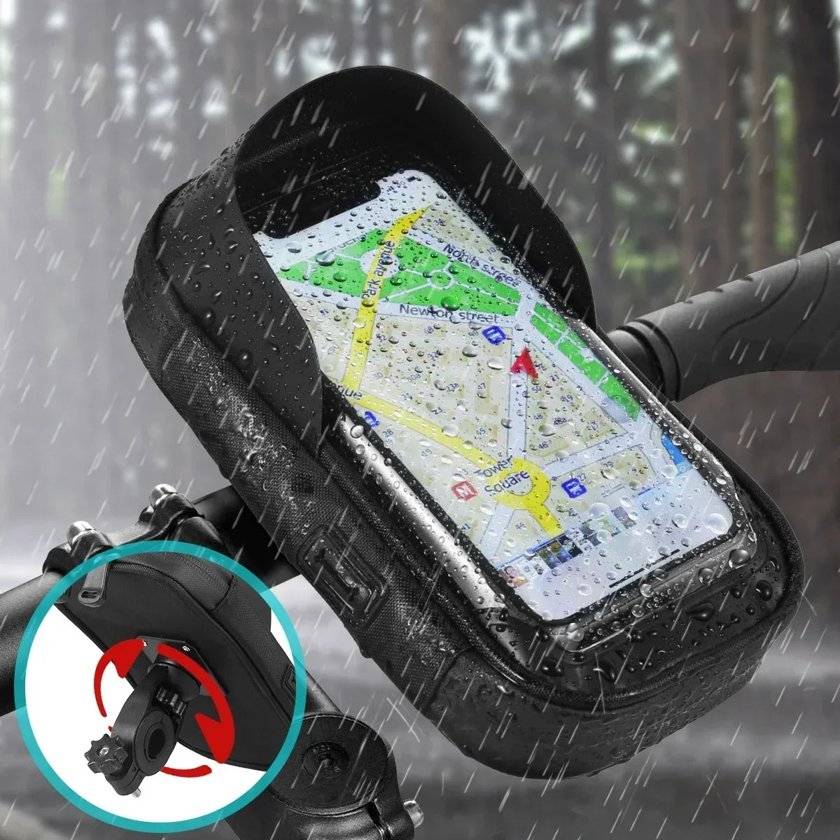 Bicycle Motorcycle GPS Navigation Holder Waterproof Multi-function Accessories