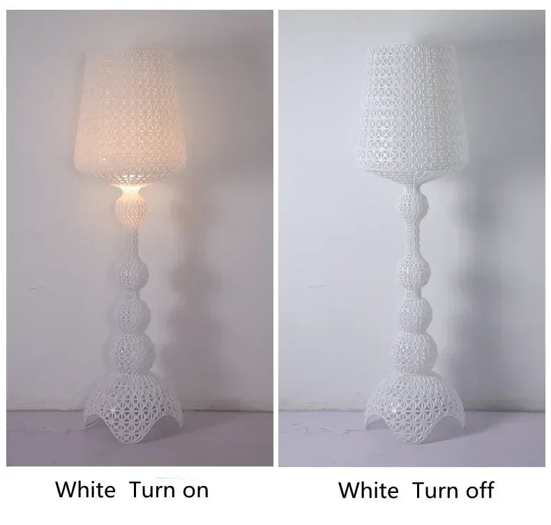 Italian Designer Hollow Goblet Acrylic Floor Lamp for Exhibition Hall Living Room