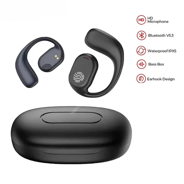 Portable Bone Conduction Earphones Bluetooth Stereo Noise Reduction Headset