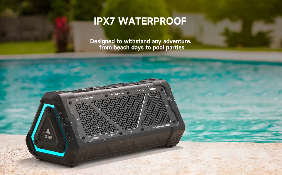 Bluetooth Speaker 40W Output Power Bluetooth 5.3 Speaker Stereo RGB Light