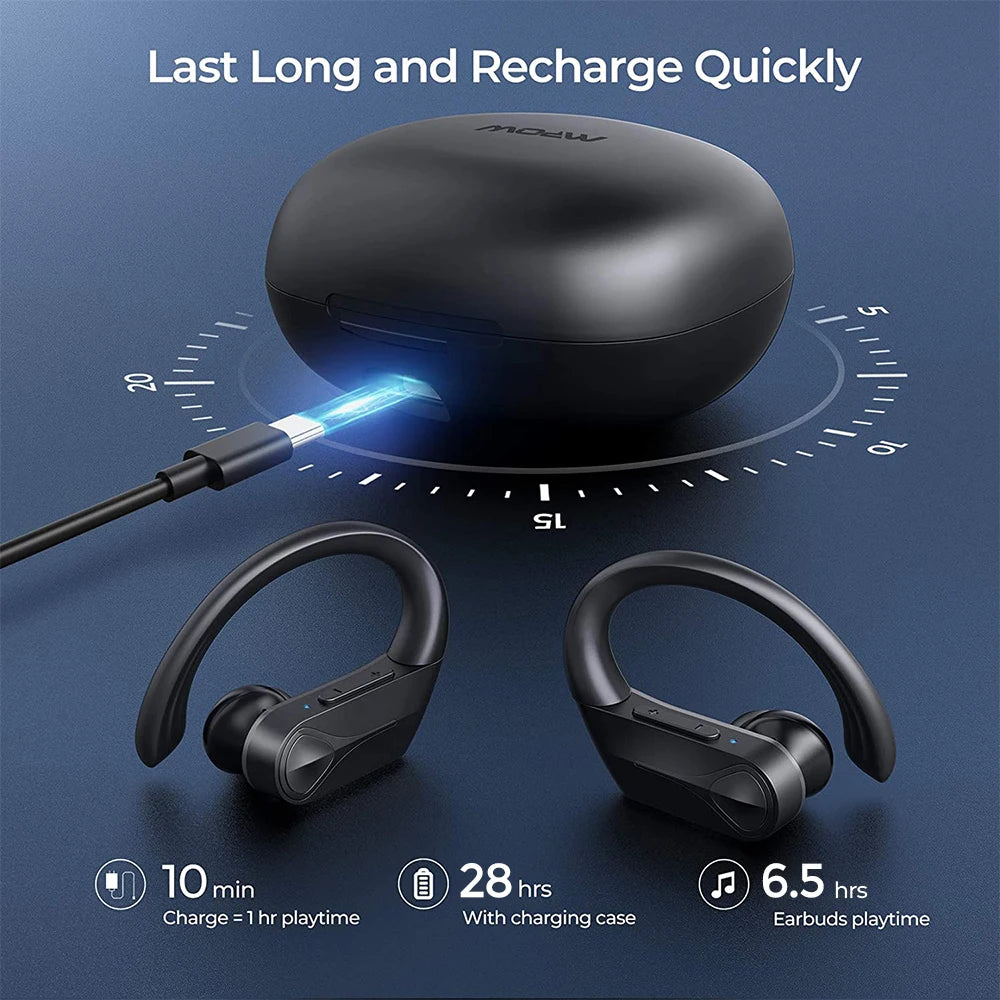 Mpow Flame Solo Wireless Earphones TWS Bluetooth 5.4 Earbuds with ENC Noise
