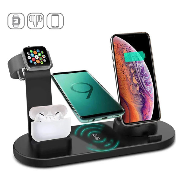 7 in 1 Wireless Charger Stand Pad For iPhone 17-12 Pro Max Apple Watch Airpods Pro iWatch 8 7 Fast Charging Dock Station