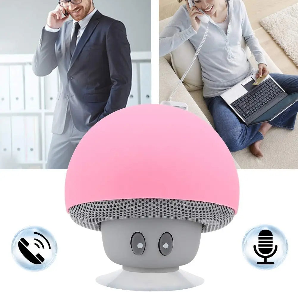 Mini Speaker Portable Mushroom Subwoofer Speaker with Bottom Calling