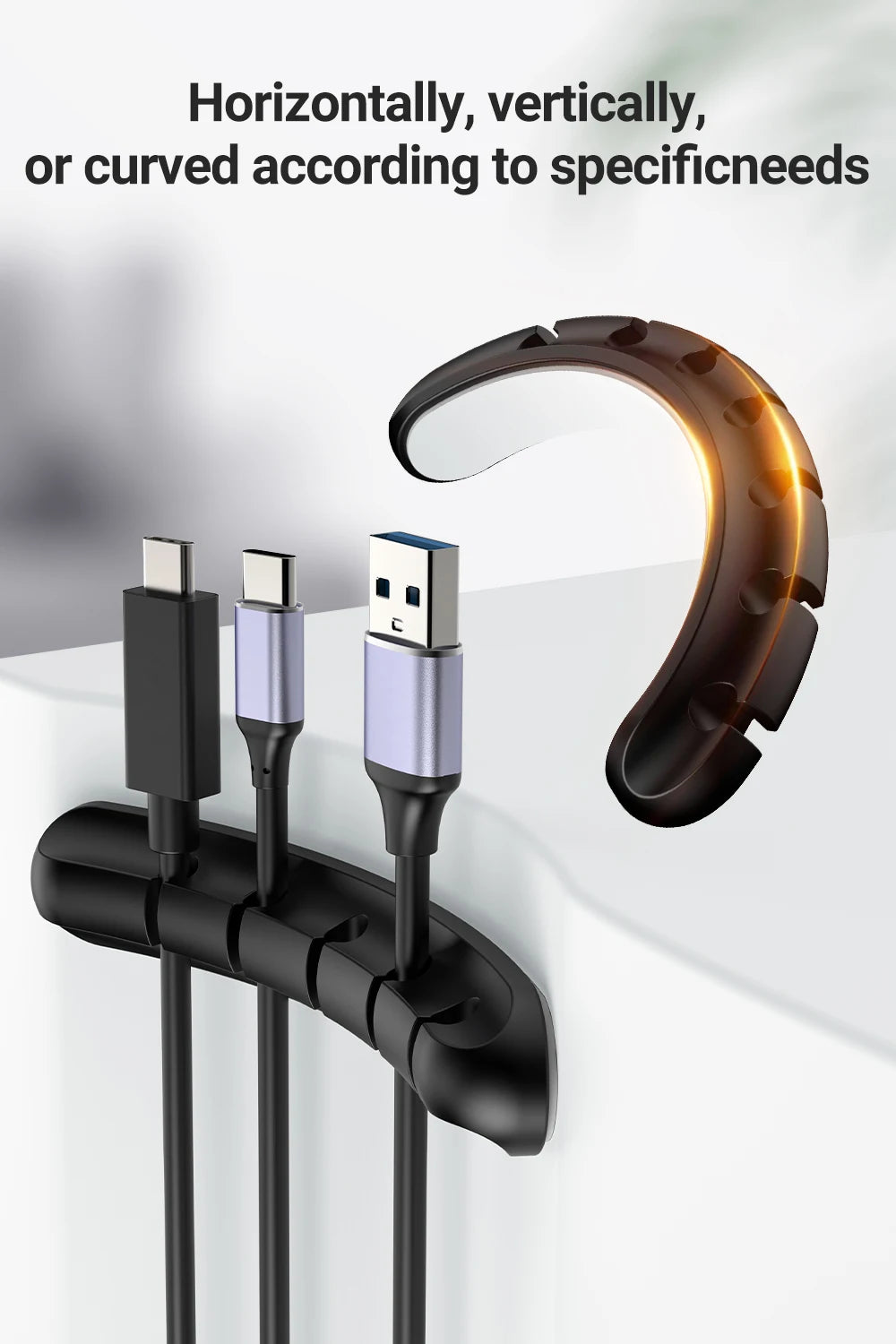 Adhesive Cable Holder Clips Cord Management Wire Power Cord Mouse