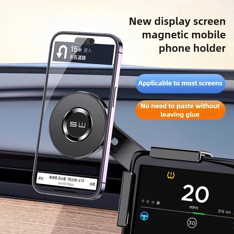 Magnetic Car Phone Holder for Tesla Model 3/Y/X/S Car Display Screen Side