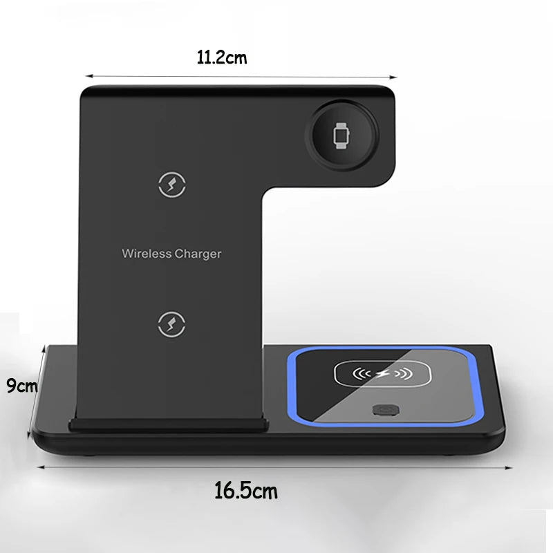 Wireless Charger Stand Pad Foldable Fast Charging Station Dock For iPhone