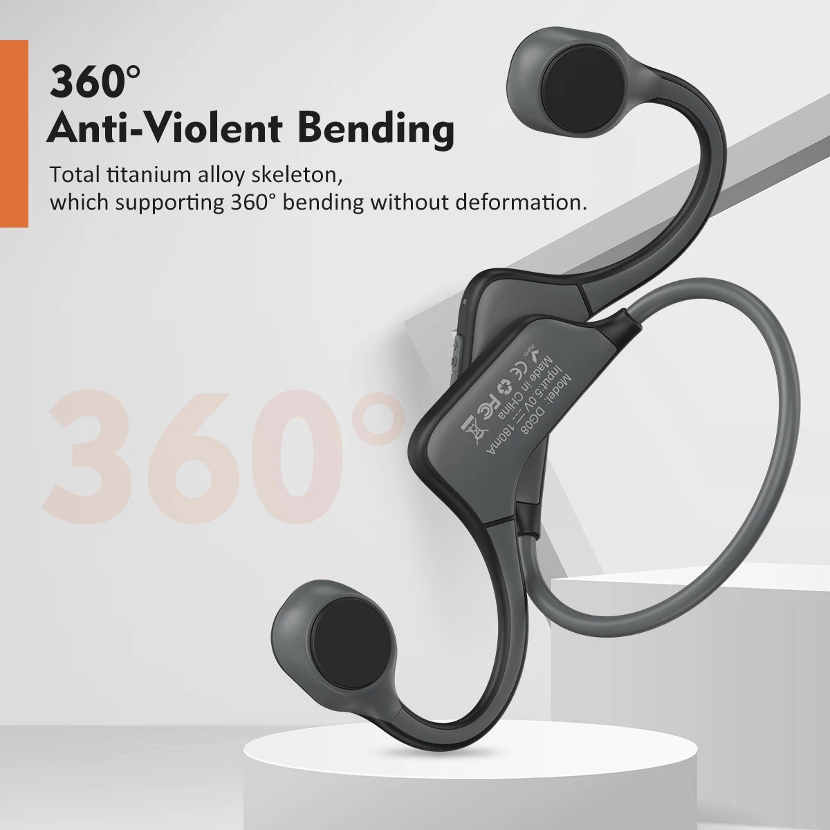 Classic DG08 Bone Conduction Headphone Wireless Bluetooth Headset