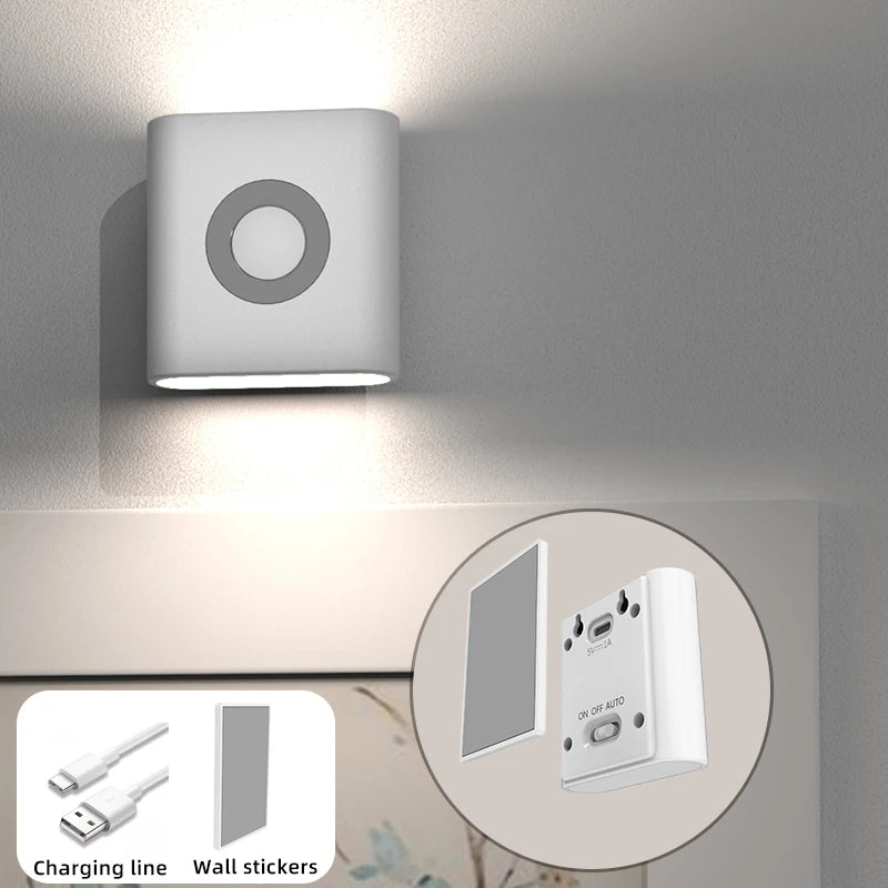 Motion Sensor Light LED Type C Rechargeable Wireless Night Light
