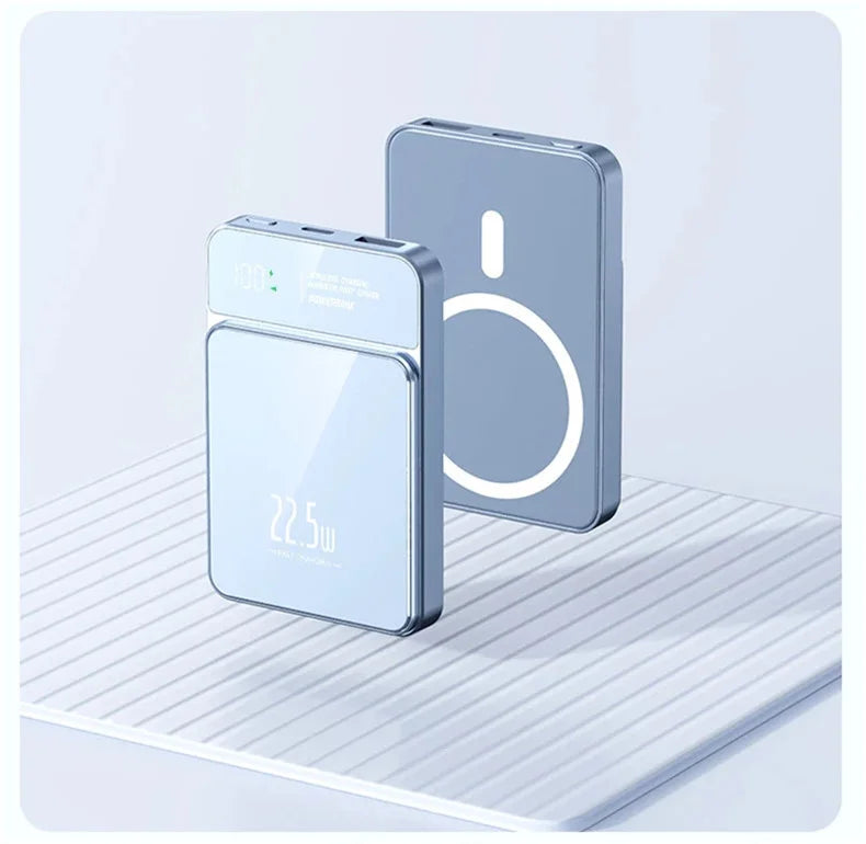 10000mAh Magnetic Power Bank 20W Wireless Power bank Slim Portable Battery