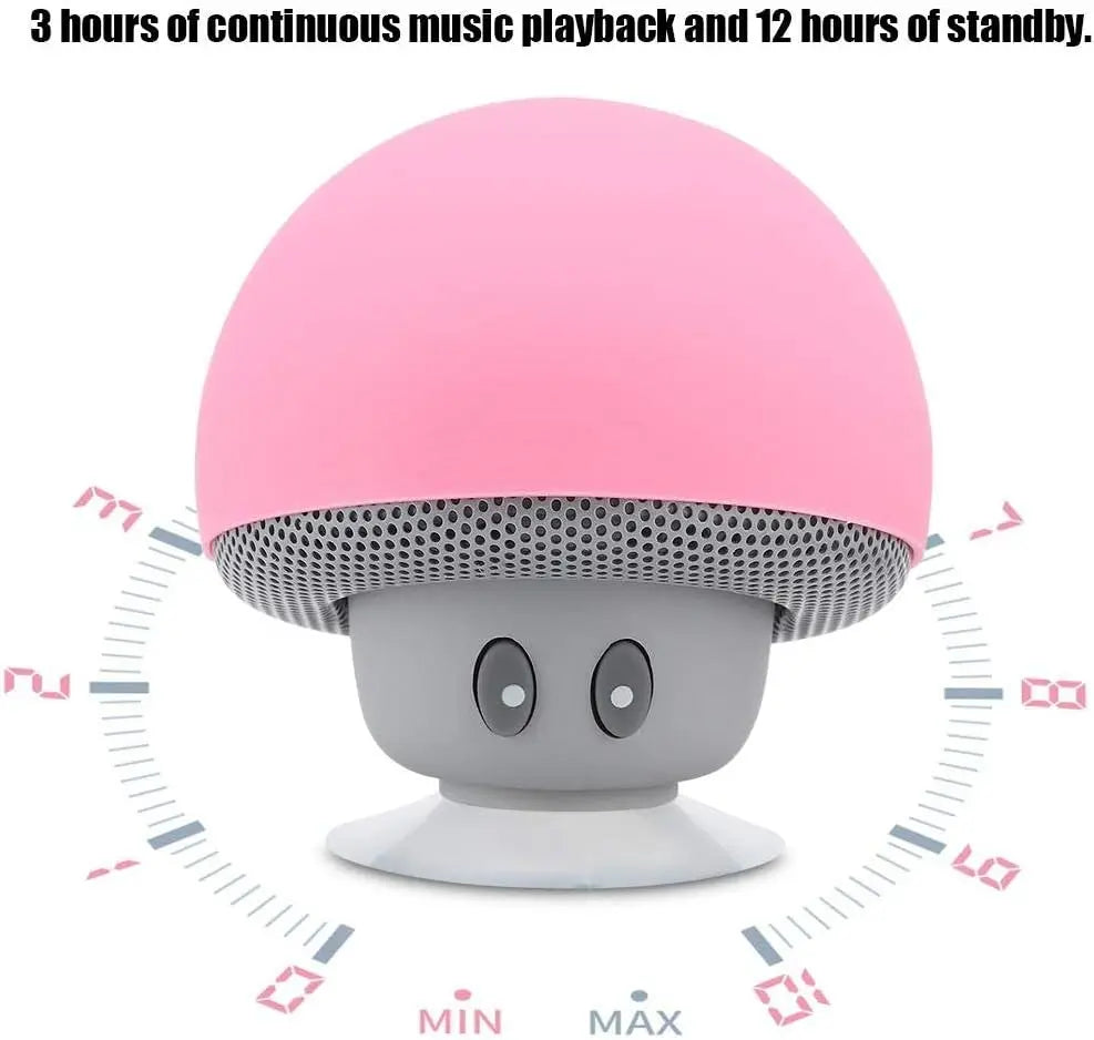 Mini Speaker Portable Mushroom Subwoofer Speaker with Bottom Calling