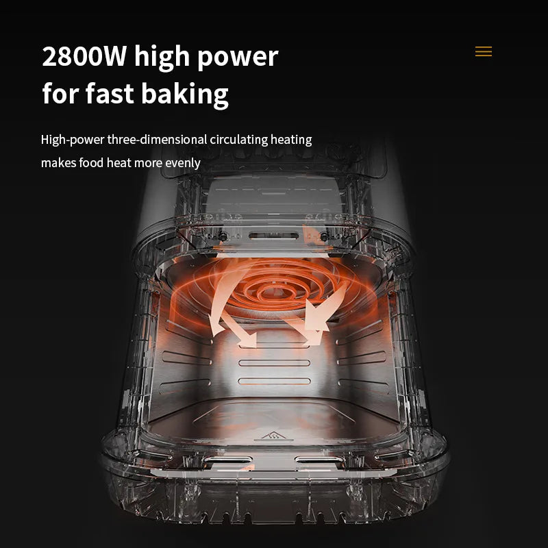 15L Large Capacity Stainless Steel Air Fryer Dual Heating Tubes Detachable Double Baskets Healthy Cooking Roast Bake Grill