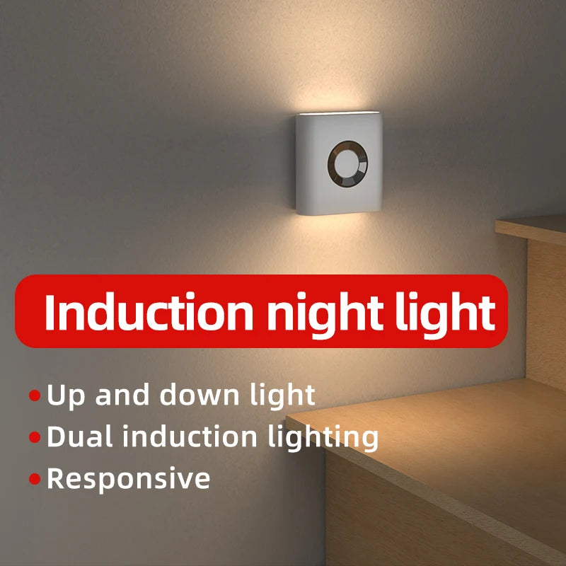 Motion Sensor Light LED Type C Rechargeable Wireless Night Light