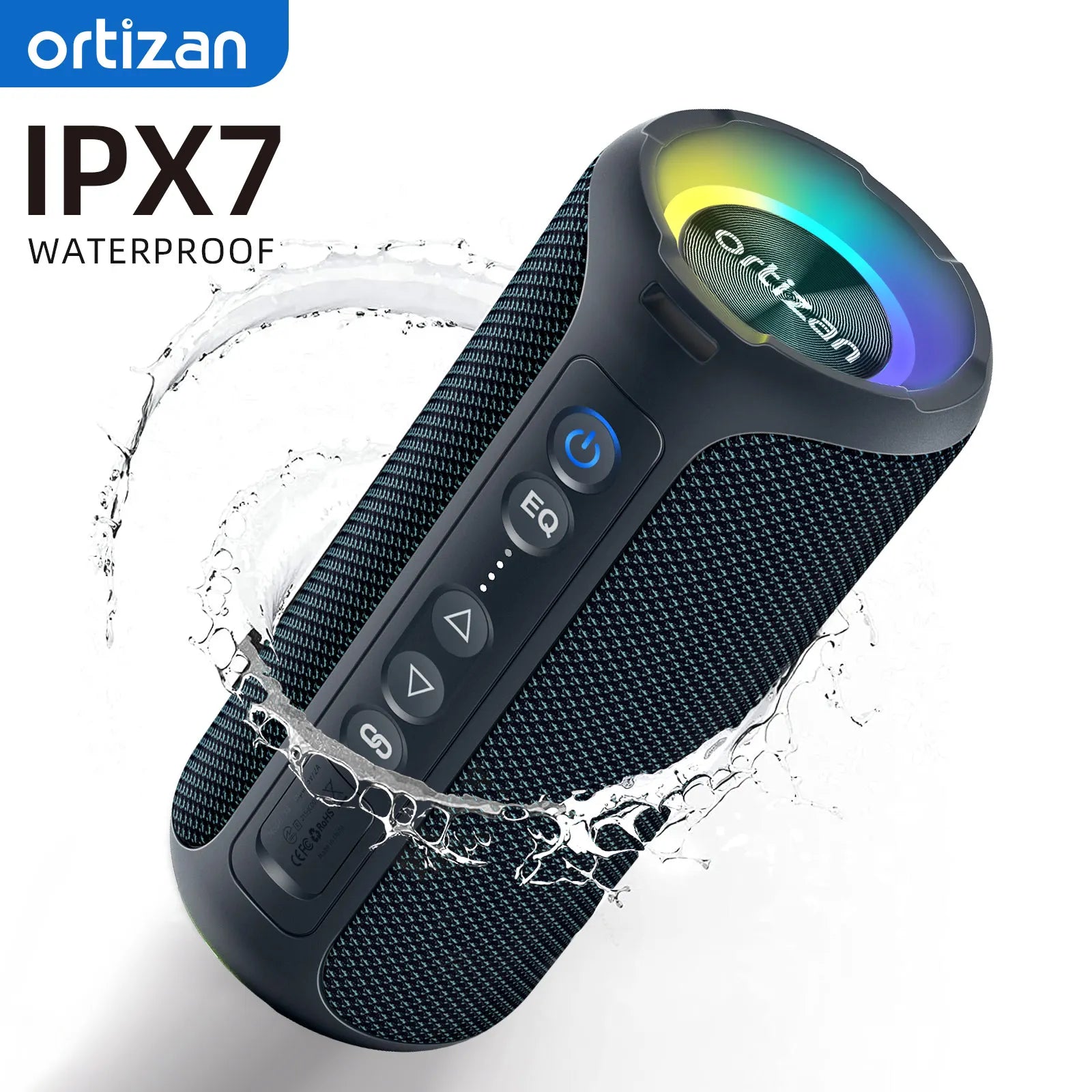Ortizan Bluetooth Speakers Enhanced Bass Portable Outdoor Wireless Speaker