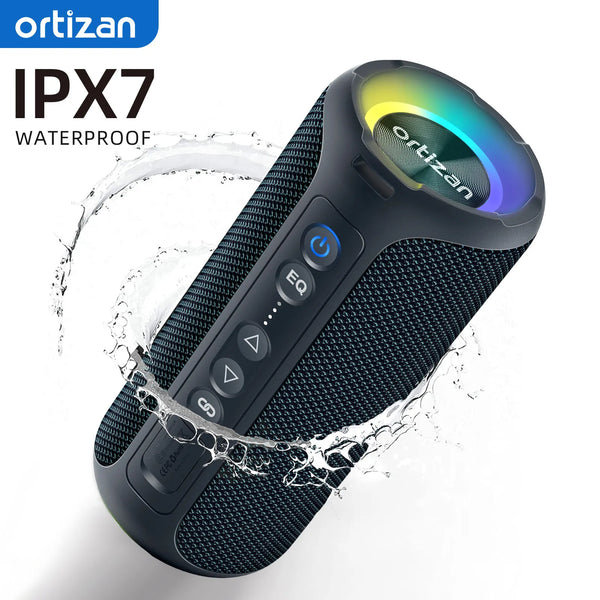 Ortizan Bluetooth Speakers Enhanced Bass Portable Outdoor Wireless Speaker