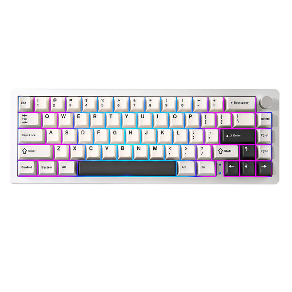 Aluminum Knob Wireless Bluetooth Wired Hot Swap Gasket Mounted RGB Keyboard