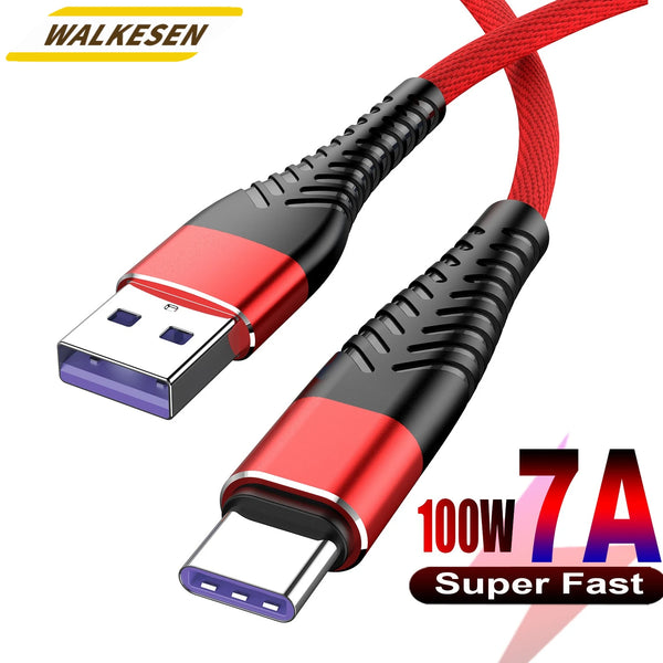 Weaving Data Cable Type C Fast Charging Data Cord for Samsung Nylon braided Wire