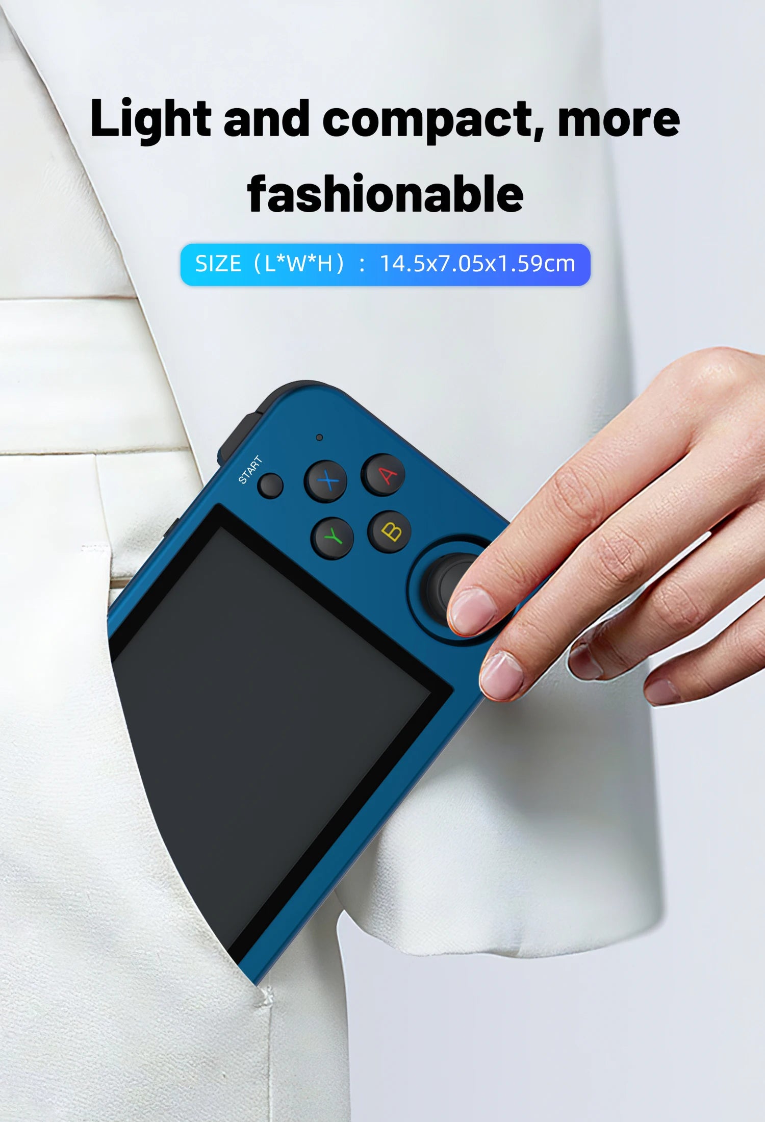 Anbernic RG353M Handheld Game Console Aluminum Alloy Shell 3.5 Inch Multi-touch Screen Dual OS HDMI-compatible Player 4400 Games
