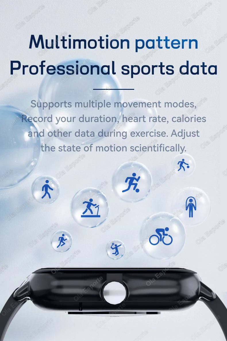 2026 Smart Watch Android Phone 1.83'' Inch Color Screen Bluetooth Call Blood Oxygen/Pressure Monitor Smart Watch Women Men A2435