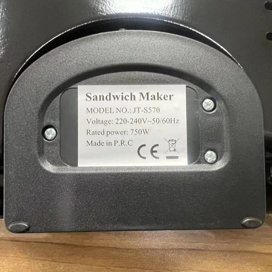 Electric Sandwich Maker  750W Non-Stick Plates Breakfast Maker with Indicator Lights Cool Touch Handle Easy Clean And Store