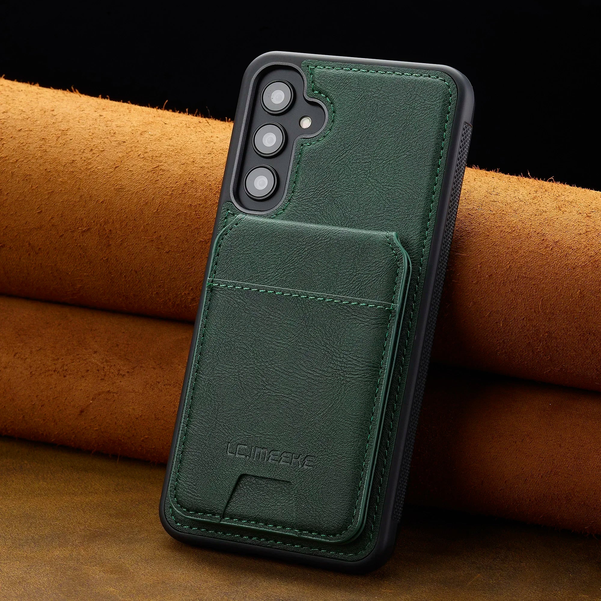 Detachable Leather Case For Samsung Galaxy Card Wallet Phone Bag