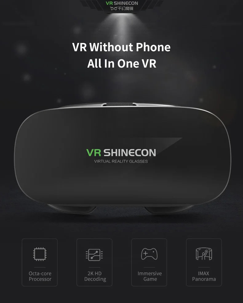 Dual WIFI 5G 4K Android 7.1 4000mAh  All-In-One VR Headset Glasses for Gaming & Movies Adult VR AIO5 Hardware