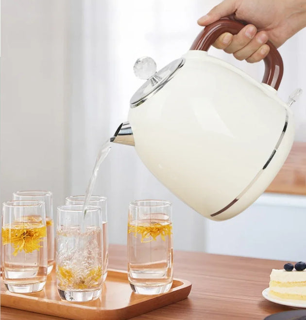 220V Portable Electric Kettle 1.8L Stainless Steel Electric Tea Kettle Mini Household Water Boiler Home Kitchen Appliances