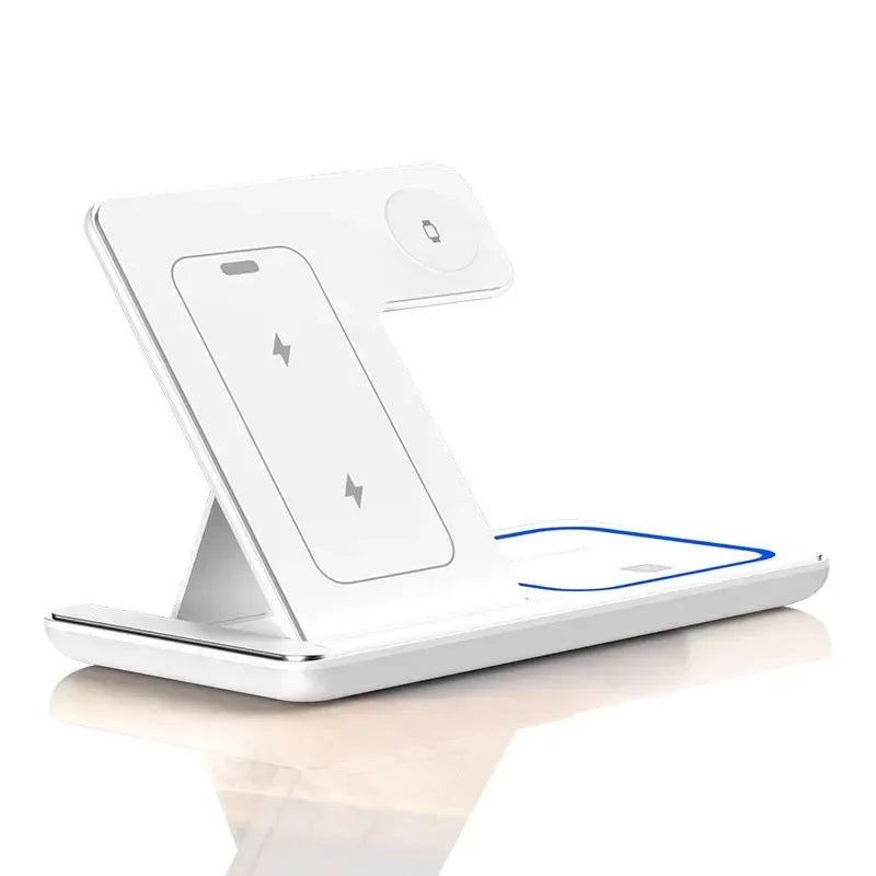 Wireless Charger Stand Pad Foldable Fast Charging Station Dock For iPhone