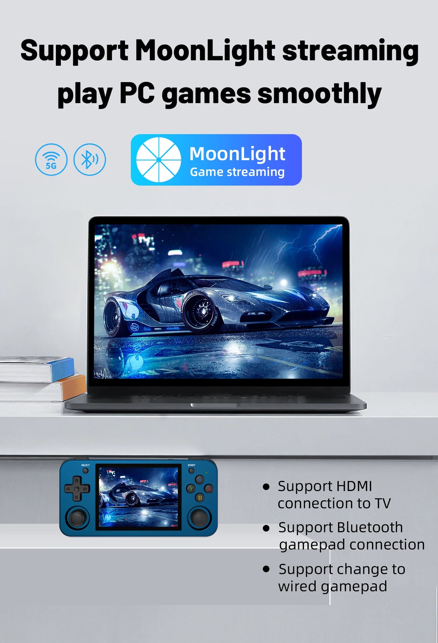 Anbernic RG353M Handheld Game Console Aluminum Alloy Shell 3.5 Inch Multi-touch Screen Dual OS HDMI-compatible Player 4400 Games