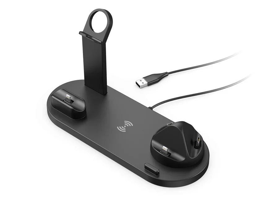 7 in 1 Wireless Charger Stand Pad For iPhone 17-12 Pro Max Apple Watch Airpods Pro iWatch 8 7 Fast Charging Dock Station