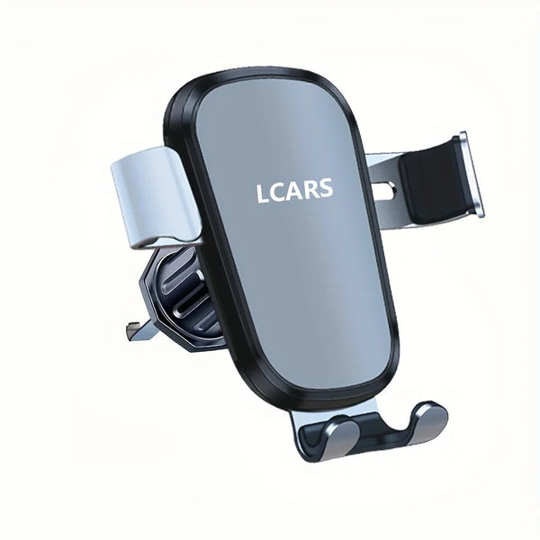 Lcars Car Phone Holder, Car Air Vent Clip Spiral Hook, Aluminum Alloy Panel Anti-Shake, Multifunctional Universal In-Car Navigation Phone Stand