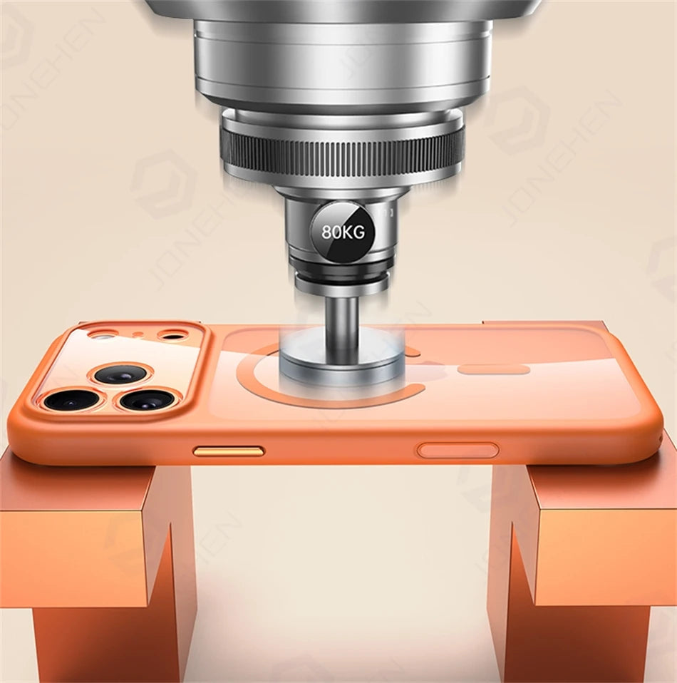 Magnetic Business Simplicity Shockproof Orange Bumper Camera Button Case