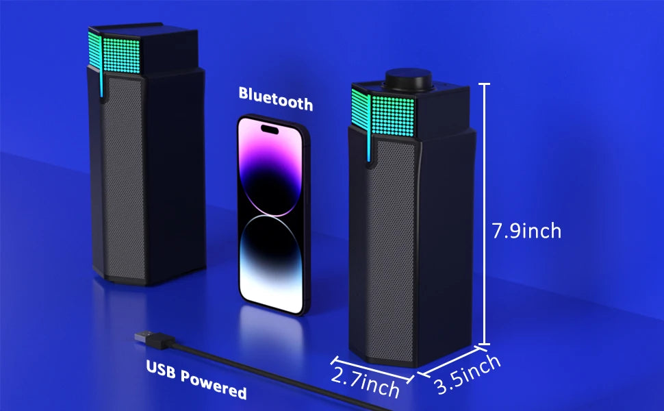Jeecoo M20 Bluetooth Computer Speakers for PC Desktop Monitor