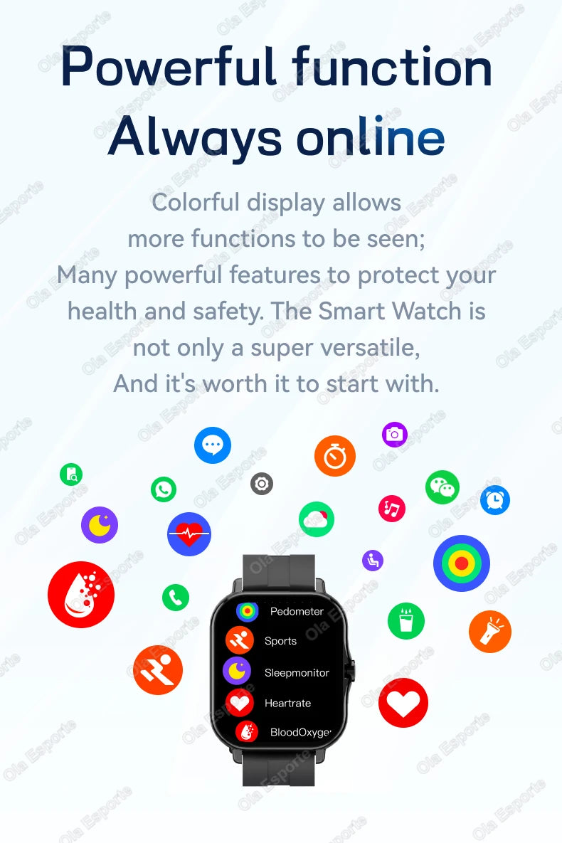 2026 Smart Watch Android Phone 1.83'' Inch Color Screen Bluetooth Call Blood Oxygen/Pressure Monitor Smart Watch Women Men A2435