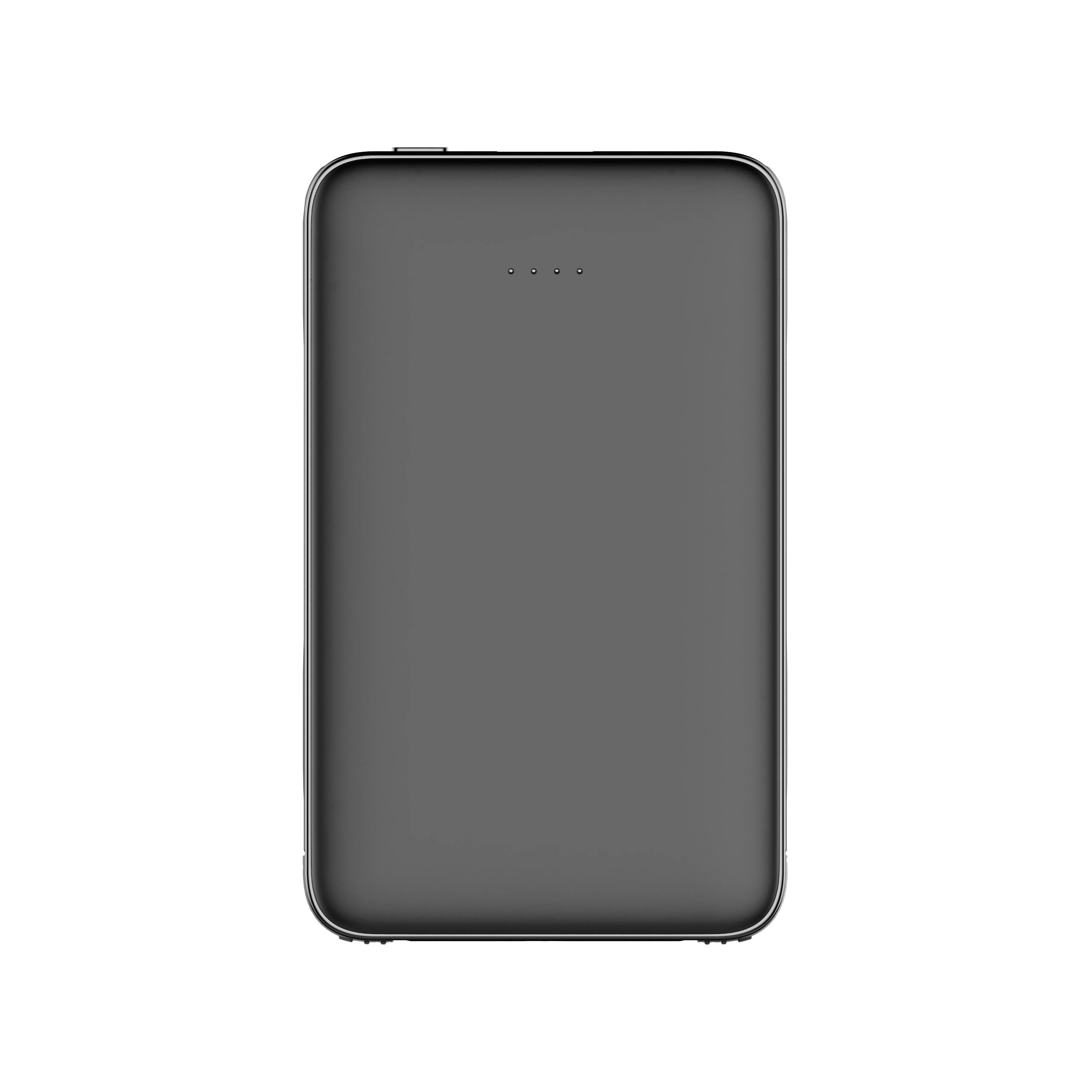Ultra-thin Power Bank 5000mAh Built-in Cable Phone External Battery Powerbank