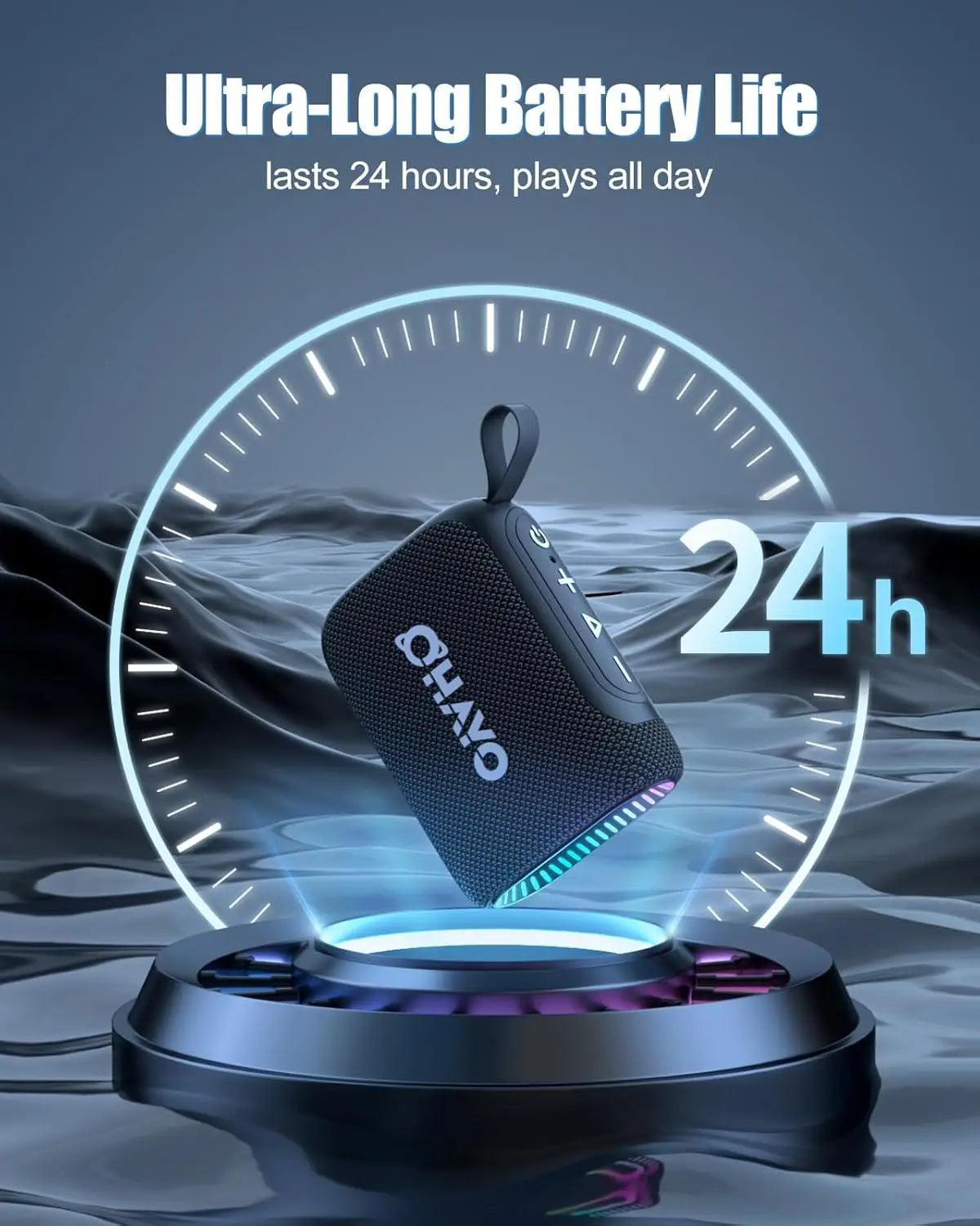 OHAYO Bluetooth Speaker Small Music Box Bluetooth 5.3 with RGB Light