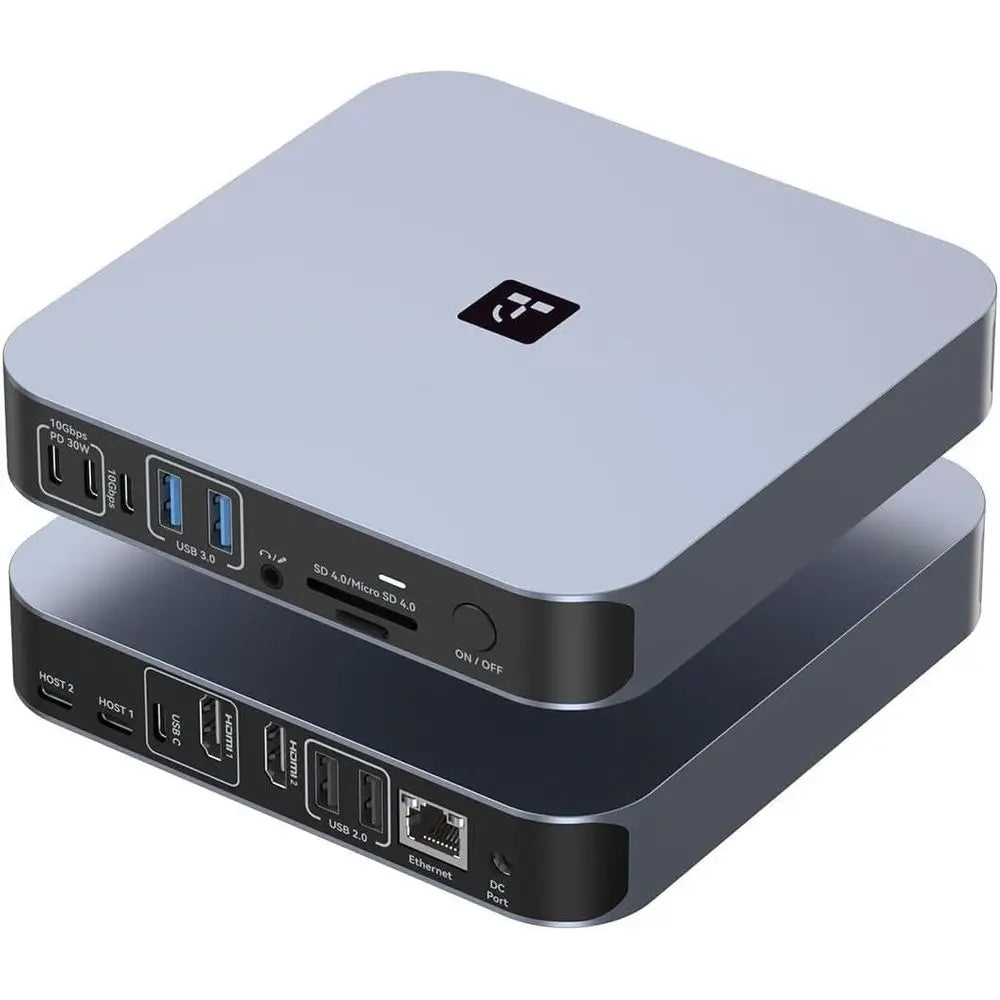 Universal 18-in-2 Docking Station for Dual Monitors, MacBook Pro USB-C