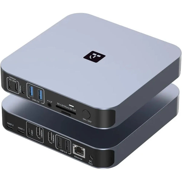 Universal 18-in-2 Docking Station for Dual Monitors, MacBook Pro USB-C