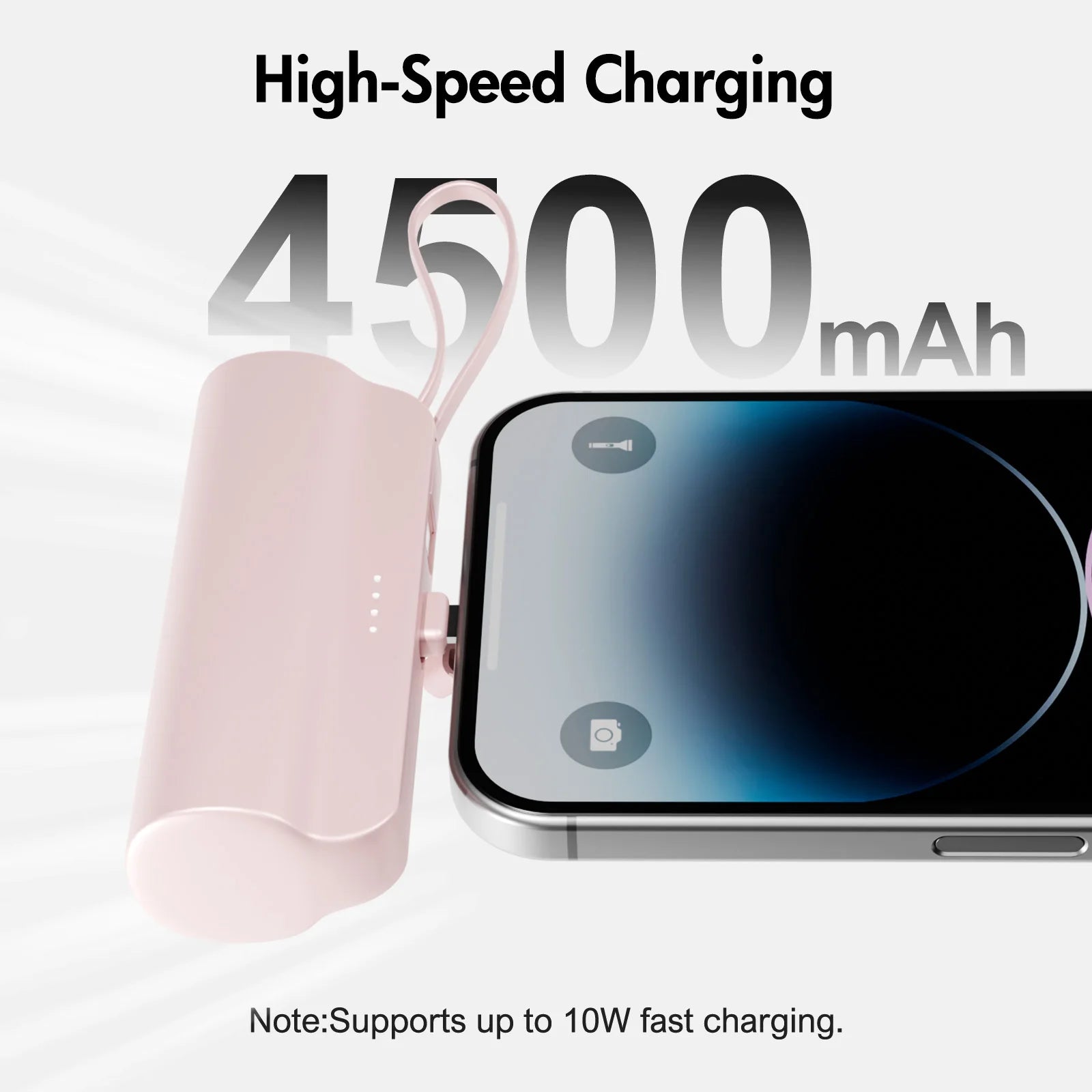 Mini Power Bank Portable 4500mAh Power Phone Charger Capsule Dual USB