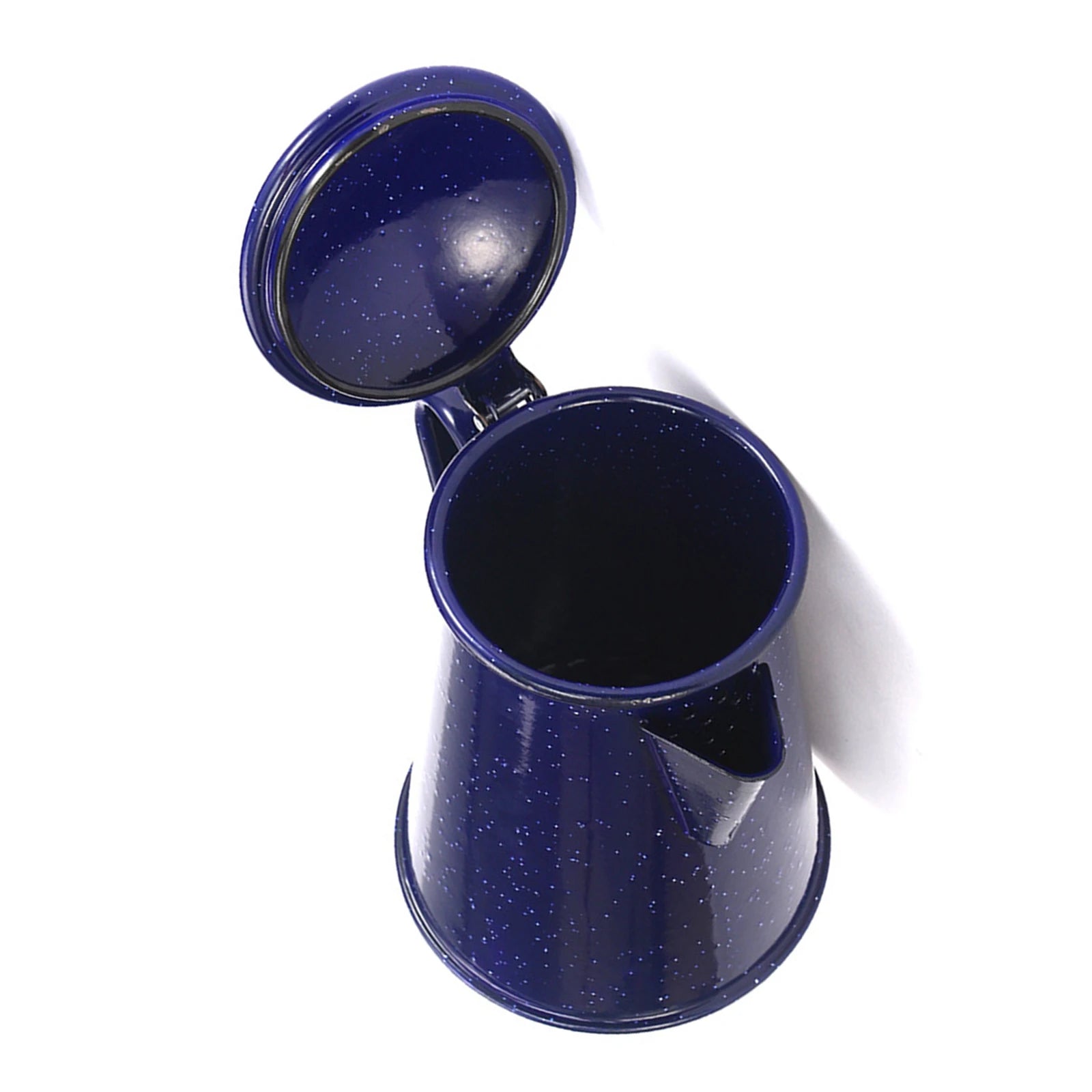 Enamel Coffee Kettle Juice Milk Jug Coffee Pitcher Cold Water Teapot Kettle Lid Wide Mouth for Party Household Office Drinkware