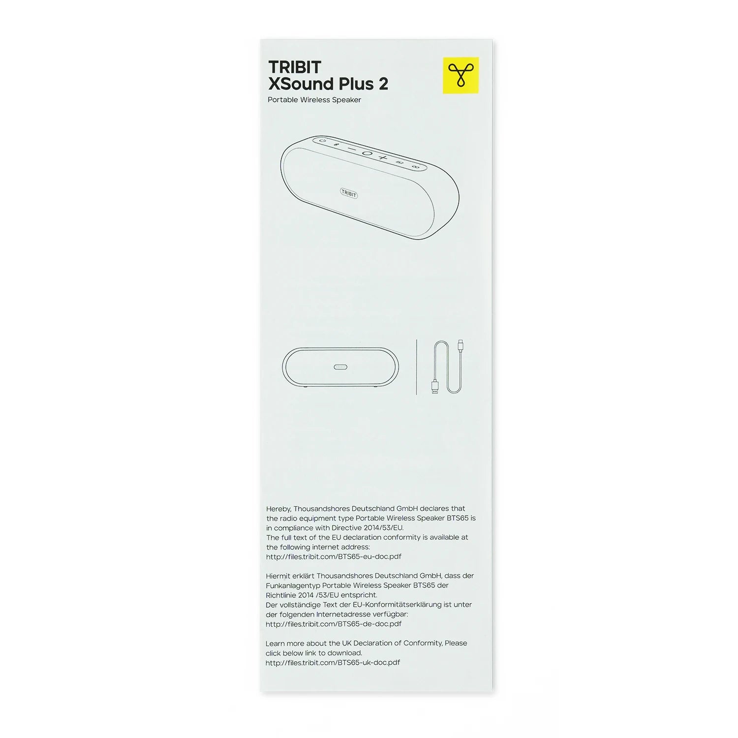 TRIBIT Sound Plus 2 Portable Bluetooth Speaker, 30W Power Wireless Speaker