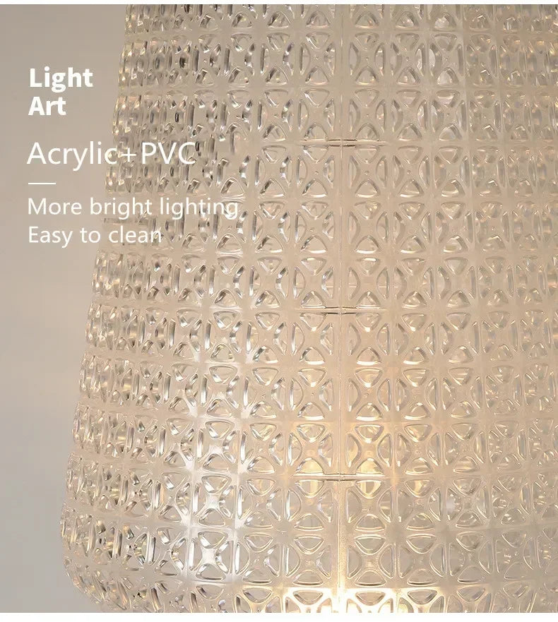 Italian Designer Hollow Goblet Acrylic Floor Lamp for Exhibition Hall Living Room