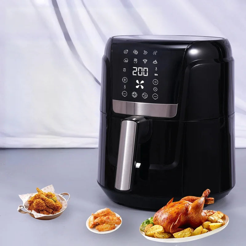Fully Automatic Power-off protection air Fryer Household Touch Control Portable air Fryer with Digital Display