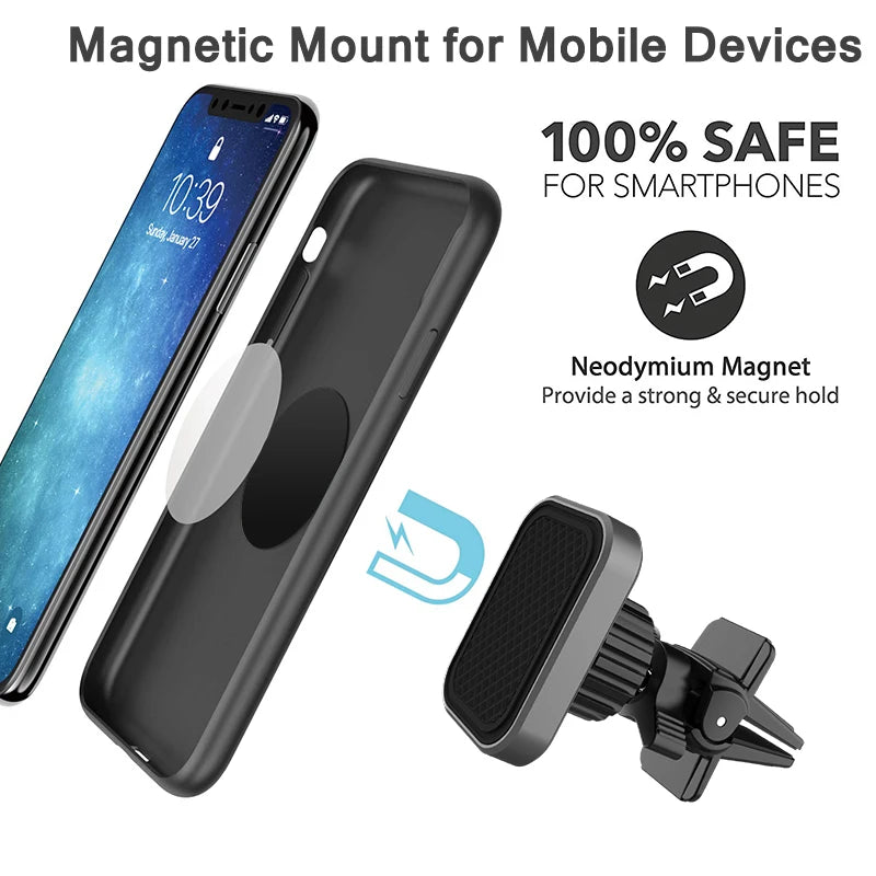 Universal Magnetic  Air Vent Clip Car Phone Mount with Powerful Galaxy