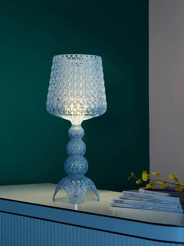 Italian Designer Hollow Goblet Acrylic Floor Lamp for Exhibition Hall Living Room
