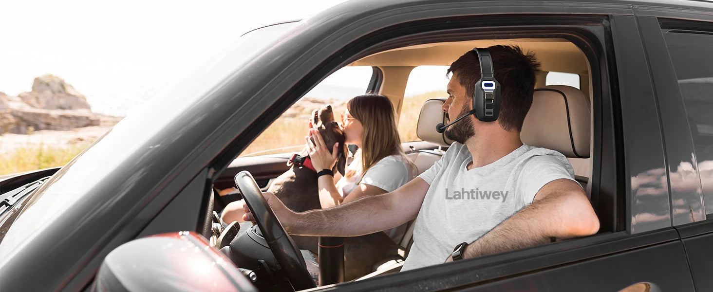 Trucker Bluetooth Headset with Dual Mic Noise Canceling, CVC8.0, Mute Button, 60Hrs Battery Wireless Headset, On Ear Headphone