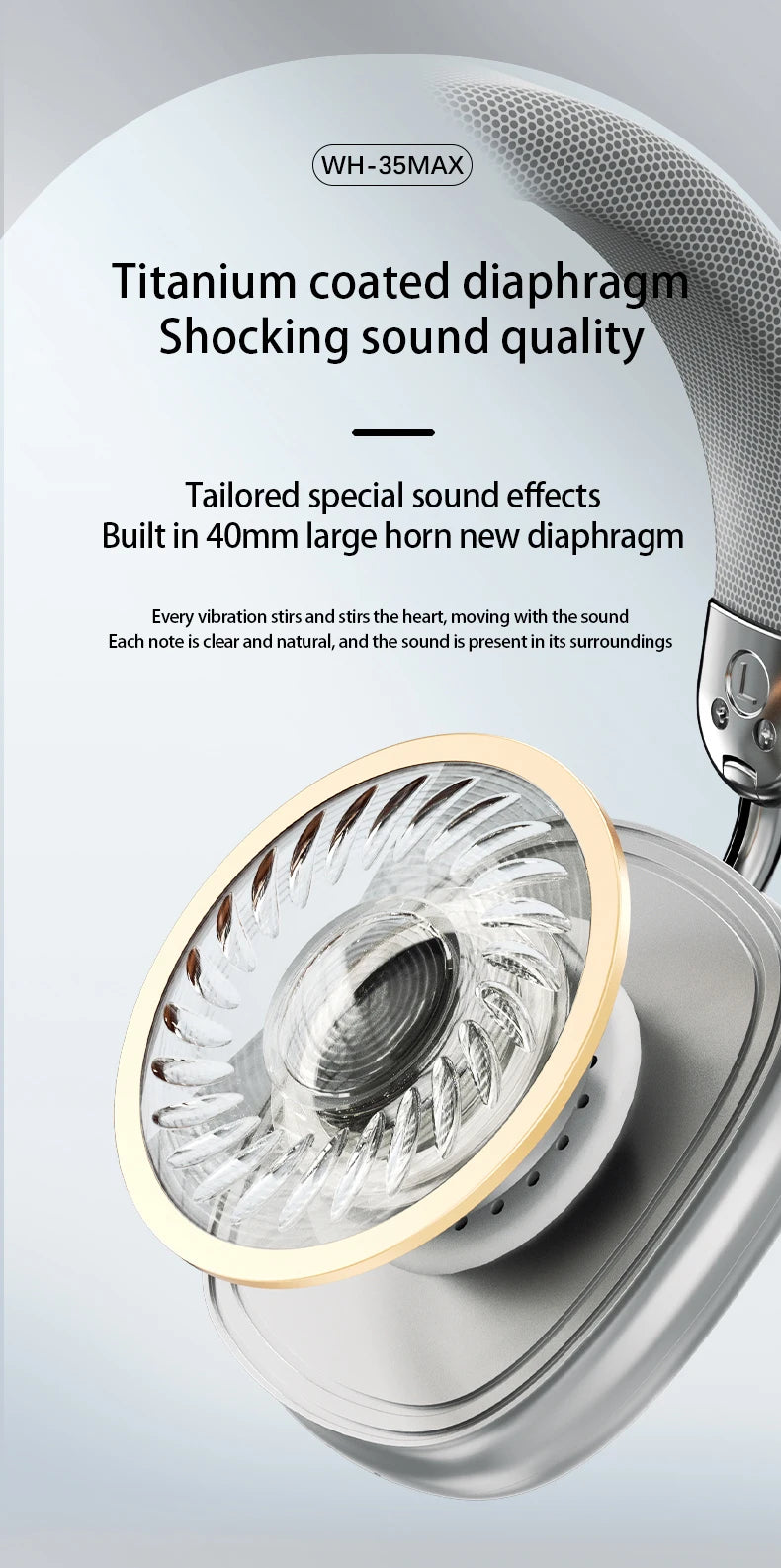 Original 9D Surround Sound Headsets Metal Wireless Bluetooth Headphones